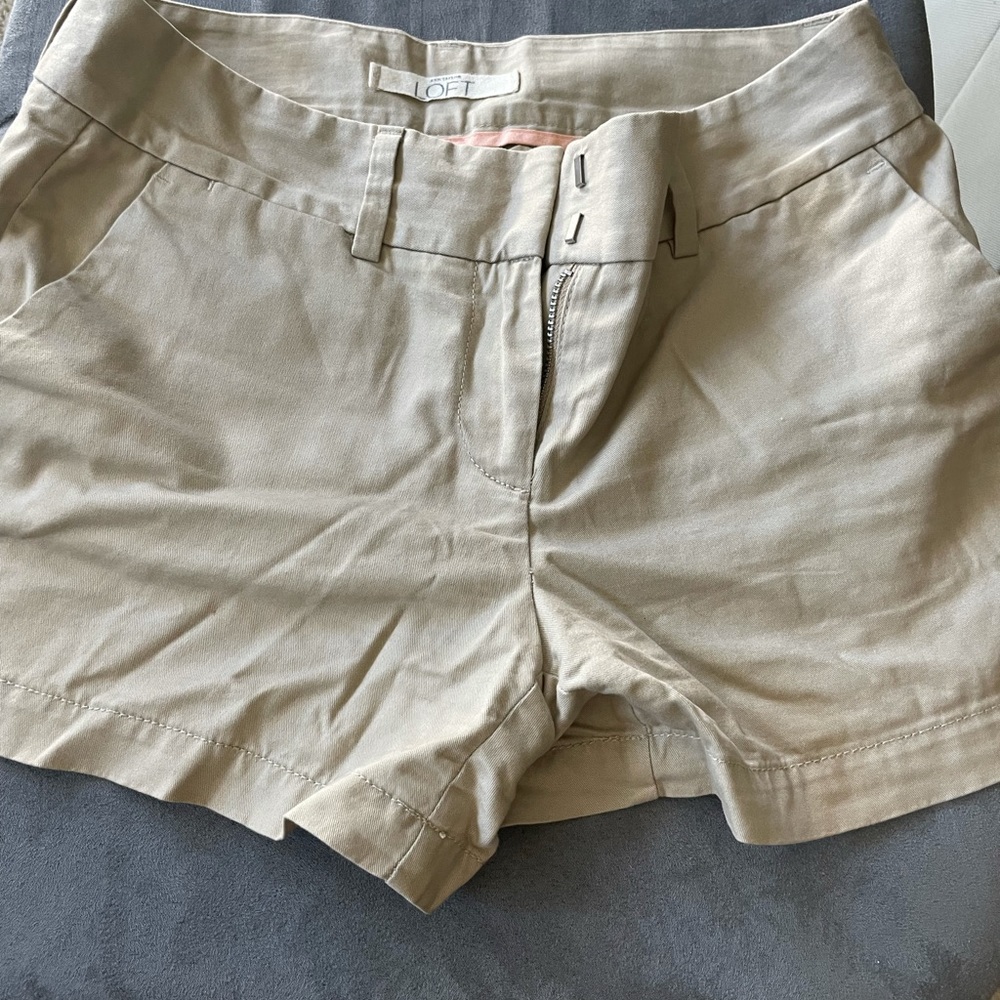 Loft khaki shorts